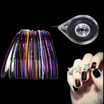 Biutee 1 Case +30 Rolls Mixed Colors Nail Rolls Striping Tape Line Nail Art Tips Decoration Sticker Nail Metallic Yarns Strips
Biutee 1 Case +30 Rolls Mixed Colors Nail Rolls Striping Tape Line Nail Art Tips Decoration Sticker Nail Metallic Yarns Strips