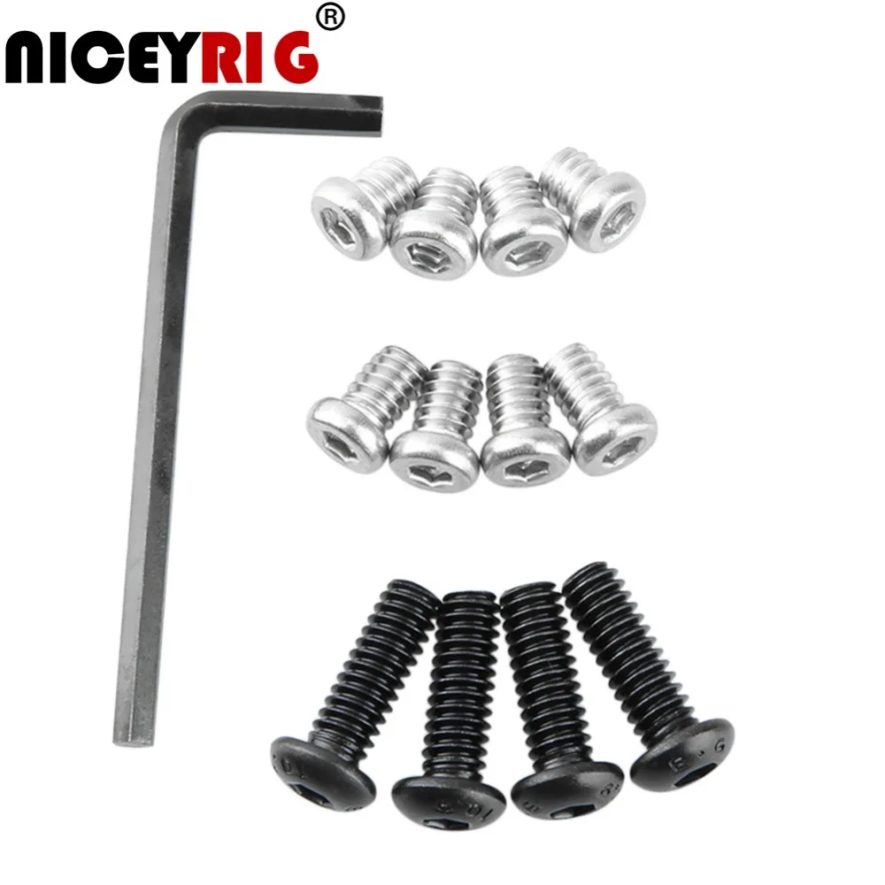 NICEYRIG 1/4 Screw 1/4" Screw 1/4"-20 Camera Screw Thread Length 19mm 9mm 6mm Rig 1/4 Camera Photo Accessories 14 Aluminum Alloy
NICEYRIG 1/4 Screw 1/4" Screw 1/4"-20 Camera Screw Thread Length 19mm 9mm 6mm Rig 1/4 Camera Photo Accessories 14 Aluminum Alloy