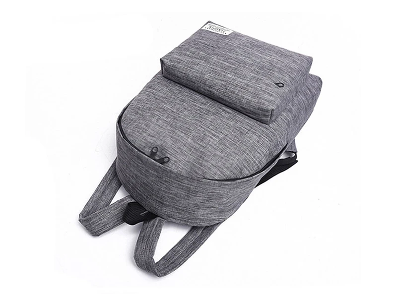 DIDA BEAR Brand Canvas Men Women Backpacks Large School Bags For Teenager Boy Girls Travel Laptop Backbag Mochila Rucksack Grey 23