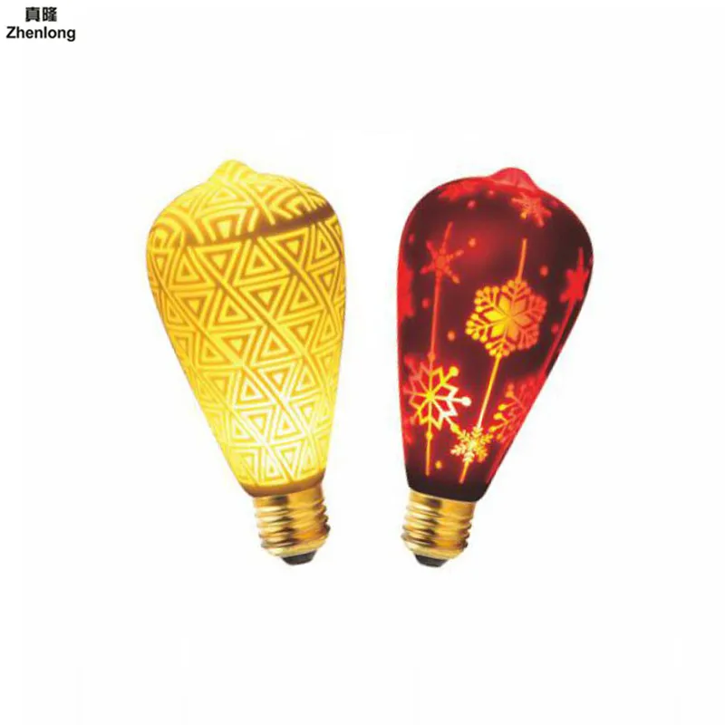 E27/E26/B22 ST64 Laser Light Bulb Edison Color Art Light Bulb Christmas Holiday Wedding Decoration LED Night Light AC85-265V Led
E27/E26/B22 ST64 Laser Light Bulb Edison Color Art Light Bulb Christmas Holiday Wedding Decoration LED Night Light AC85-265V Led