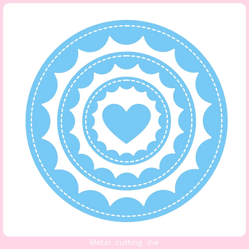 Round scallop frame Metal Cutting Dies for DIY Scrapbooking Photo Album Decorative Embossing Paper Card Crafts Die Cut 2019
Round scallop frame Metal Cutting Dies for DIY Scrapbooking Photo Album Decorative Embossing Paper Card Crafts Die Cut 2019