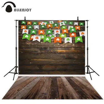 Allenjoy photography backdrop Saint Patrick's Day colored shamrocks buntings wooden background portrait photophone photobooth 
Allenjoy photography backdrop Saint Patrick's Day colored shamrocks buntings wooden background portrait photophone photobooth