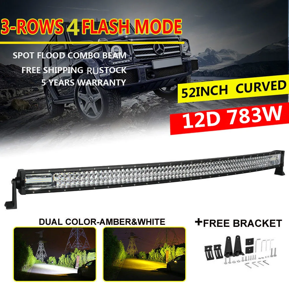 CO LIGHT 12D 52inch Triple Rows Combo Beam Led Bar 12V 24V for Auto Truck Offroad 4x4 Boat Car Led Light Bar Amber/Yellow White
CO LIGHT 12D 52inch Triple Rows Combo Beam Led Bar 12V 24V for Auto Truck Offroad 4x4 Boat Car Led Light Bar Amber/Yellow White