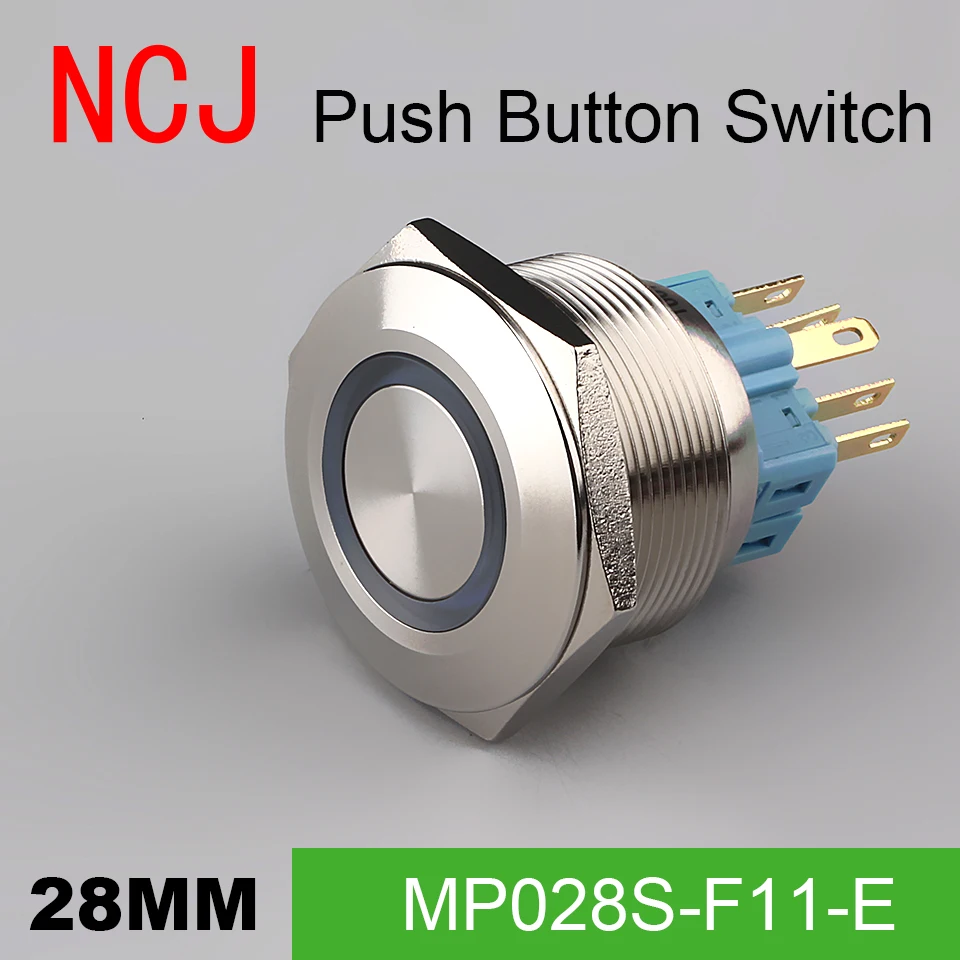 NCJ 28mm Metal Push Button Switch IP67 Maintained Alternate & Momentary push button switch with LED lamp 5A
NCJ 28mm Metal Push Button Switch IP67 Maintained Alternate & Momentary push button switch with LED lamp 5A