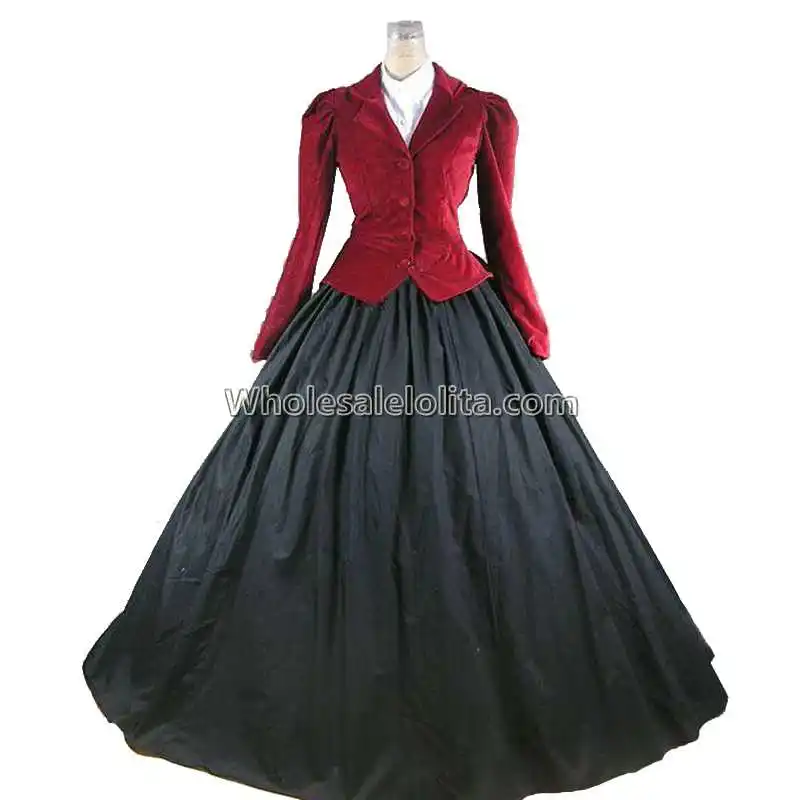 Premium Velvet Victorian Edwardian Downton Abbey Dress 3-PC Riding Habit Theater Reenactment Women Costume Coat
Premium Velvet Victorian Edwardian Downton Abbey Dress 3-PC Riding Habit Theater Reenactment Women Costume Coat
