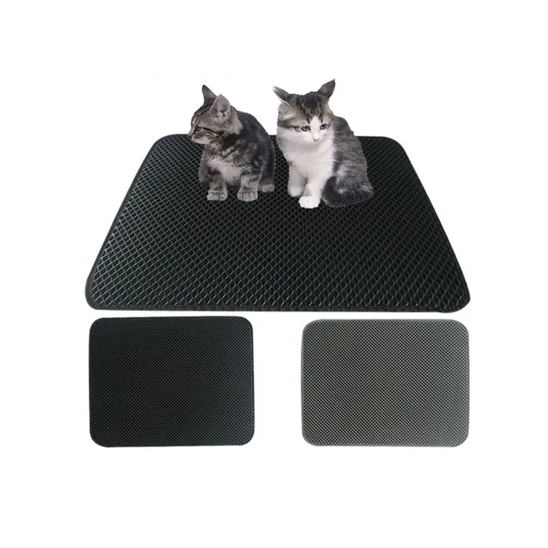 Waterproof Pet Cat Litter Mat EVA Double-Layer Cat Litter Trapper Mats Feeding Non-slip Litter Cat Floor Pad Cat Black Bed Mat
Waterproof Pet Cat Litter Mat EVA Double-Layer Cat Litter Trapper Mats Feeding Non-slip Litter Cat Floor Pad Cat Black Bed Mat