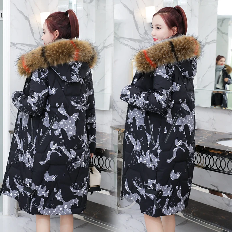 YTNMYOP Real Fur Collar Winter Long Coat Women Thicken Warm Printing Parkas Female Plus Size 3XL Cotton Padded Jacket Overcoat
YTNMYOP Real Fur Collar Winter Long Coat Women Thicken Warm Printing Parkas Female Plus Size 3XL Cotton Padded Jacket Overcoat