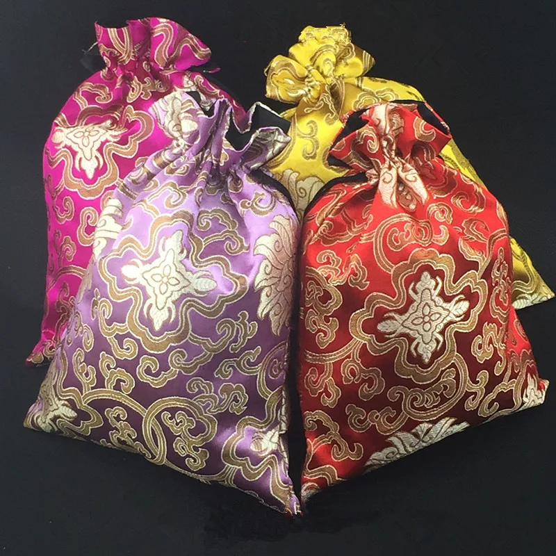 Luxury Flower Extra Large Silk Pouch Drawstring Ladies Shoes Bags Chinese Brocade Bag Jewelry Cosmetic Lavender Pouch 3 size 10p
Luxury Flower Extra Large Silk Pouch Drawstring Ladies Shoes Bags Chinese Brocade Bag Jewelry Cosmetic Lavender Pouch 3 size 10p