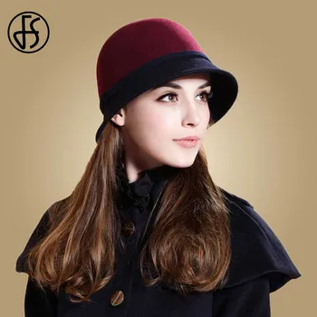 FS Ladies Vintage Wool Fedoras Winter Wine Red Blue Bowler Church Hat Women Elegant For Winter Female Cloche Hats Floppy Fedora
FS Ladies Vintage Wool Fedoras Winter Wine Red Blue Bowler Church Hat Women Elegant For Winter Female Cloche Hats Floppy Fedora
