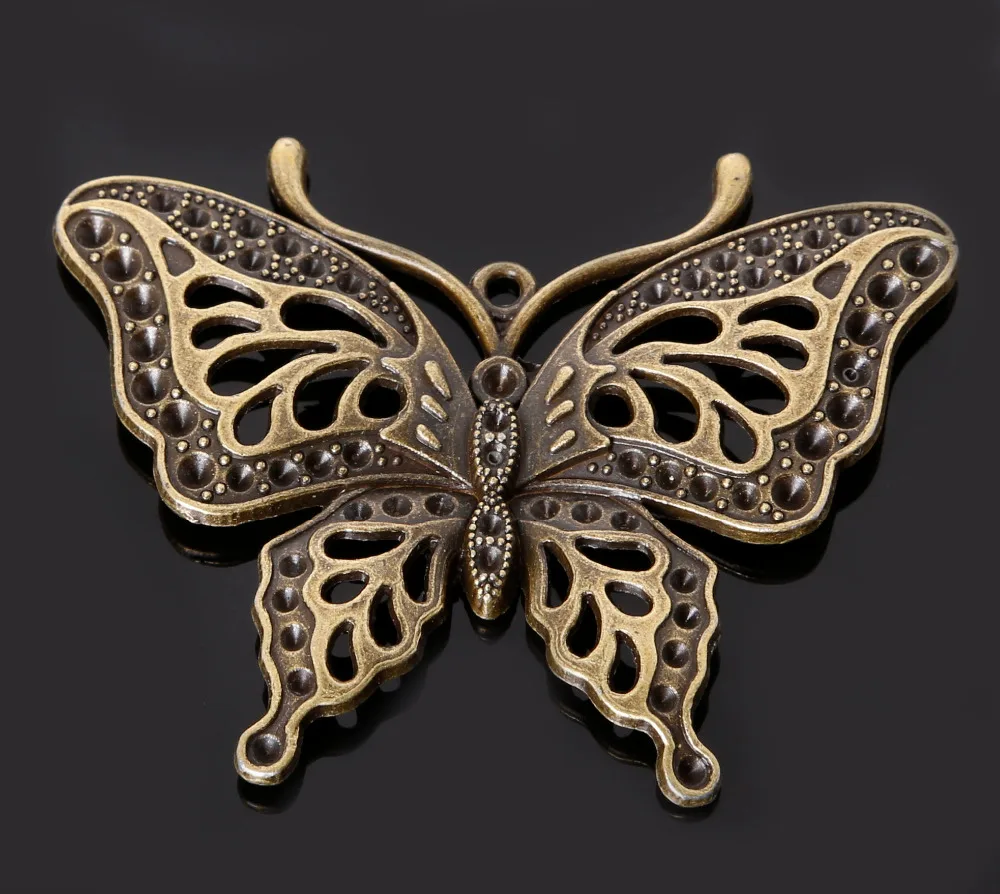 New Arrival 47*60mm 10pcs/bag Antique Bronze Plated Zinc Alloy Butterfly Charms Pendants For DIY Jewelry Making Findings
New Arrival 47*60mm 10pcs/bag Antique Bronze Plated Zinc Alloy Butterfly Charms Pendants For DIY Jewelry Making Findings
