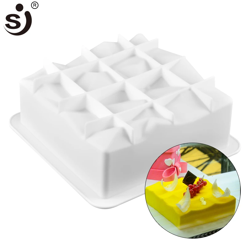 SJ Silicone Molds Irregular Geometry Mousse Baking Multi-Size 3D Cake Muffin Maker Oven Safe Non-Stick Molds Tools Cake Pan
SJ Silicone Molds Irregular Geometry Mousse Baking Multi-Size 3D Cake Muffin Maker Oven Safe Non-Stick Molds Tools Cake Pan