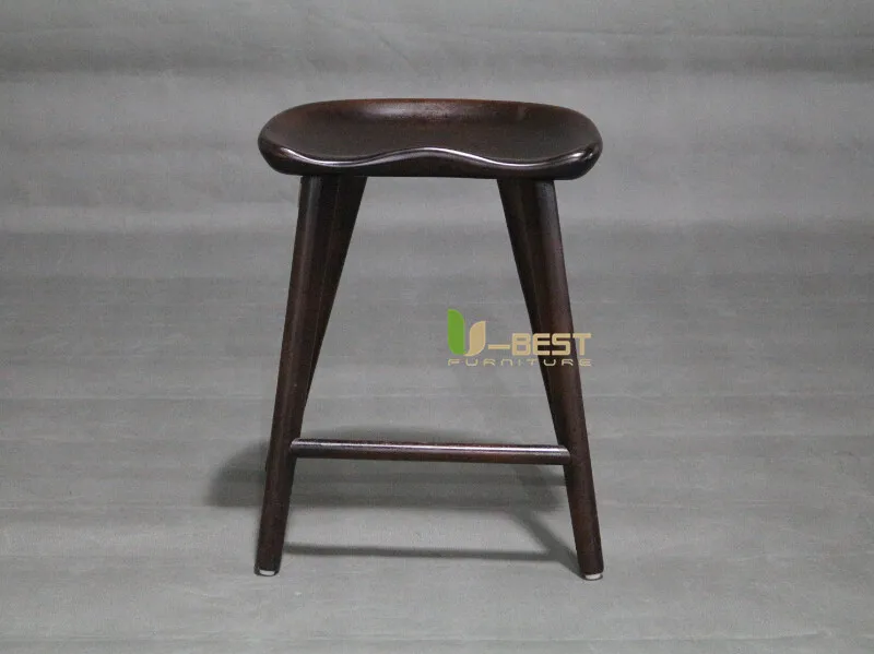 dark walnut low tractor barstool u-best stool (1)