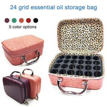 Multifunctional 24 Slots Anti-vibration Leather Essential Oil Bottle Storage Bag with Handles Hogard AP17
Multifunctional 24 Slots Anti-vibration Leather Essential Oil Bottle Storage Bag with Handles Hogard AP17