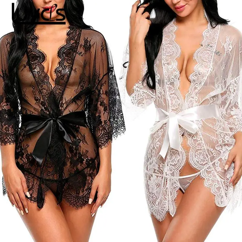 Women Sexy Lingerie Pajamas Temptation Transparent Sling Plus Size Lace Female Sexy Underwear Mesh
Women Sexy Lingerie Pajamas Temptation Transparent Sling Plus Size Lace Female Sexy Underwear Mesh