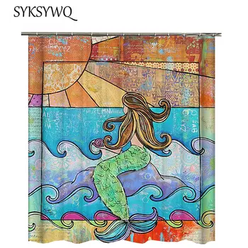 Painting Mermaid Shower Curtaon Bathroom Curtain 3d Sun Sea Wave Waterproof Bath Curtain Shower Bathroom
Painting Mermaid Shower Curtaon Bathroom Curtain 3d Sun Sea Wave Waterproof Bath Curtain Shower Bathroom