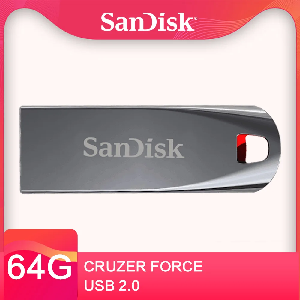 

SanDisk usb flash 64G 32G 16G USB FLASH DRIVE USB 2.0 mini Pen Drives USB2.0 PenDrives 64gb Support Official Verification