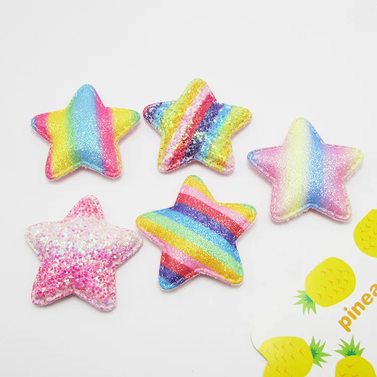 20pcs/lot 4.8cm Rainbow Padded Star Appliques DIY Handmade Children Hair Accessories For Clothes Sewing Supplies DIY Craft
20pcs/lot 4.8cm Rainbow Padded Star Appliques DIY Handmade Children Hair Accessories For Clothes Sewing Supplies DIY Craft