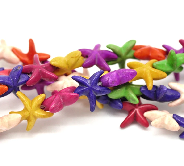 Free Shipping 5strands (about 5x35pcs) Random Mixed Howlite Stone Starfish Loose Beads 15x14mm Wholesales
Free Shipping 5strands (about 5x35pcs) Random Mixed Howlite Stone Starfish Loose Beads 15x14mm Wholesales