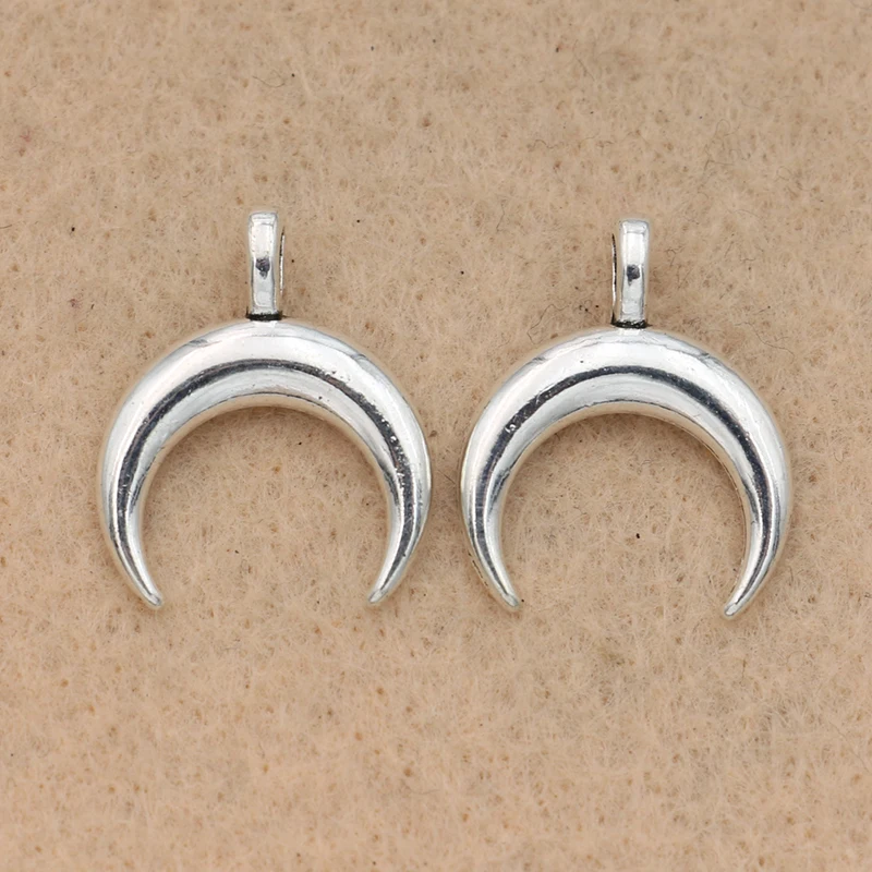 KJjewel Antique Silver Plated Horn Moon Charms Pendants for Jewelry Making Bracelet Accessories Diy Jewelry Findings 21x17mm
KJjewel Antique Silver Plated Horn Moon Charms Pendants for Jewelry Making Bracelet Accessories Diy Jewelry Findings 21x17mm