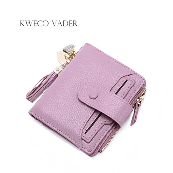 Kweco Vader Fashion Wallet Women Leather Wallet for Credit Card Zipper Design Female Short Purse Card Holder Carteras Mujer
Kweco Vader Fashion Wallet Women Leather Wallet for Credit Card Zipper Design Female Short Purse Card Holder Carteras Mujer