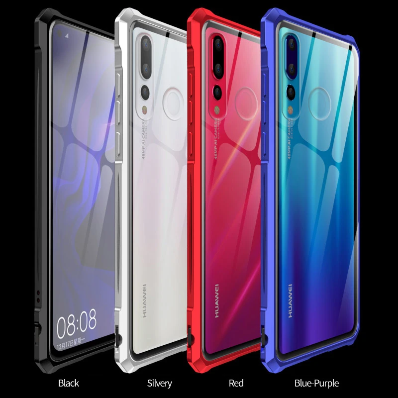 Luxury Armor Case for Huawei Nova 4 3i P20 Pro Case Clear Tempered Glass Metal Frame Hard Cover for Huawei Nova4 Back Cases
Luxury Armor Case for Huawei Nova 4 3i P20 Pro Case Clear Tempered Glass Metal Frame Hard Cover for Huawei Nova4 Back Cases