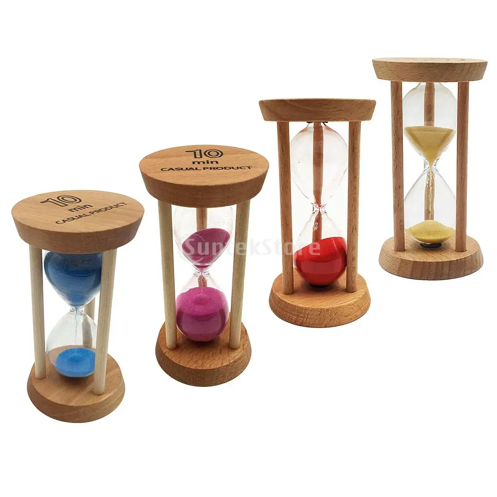 10 Min Crystal Glass Hourglass Sand Timer Clock Glass European Style Home Desk Decor Kids Toy Xmas Gift