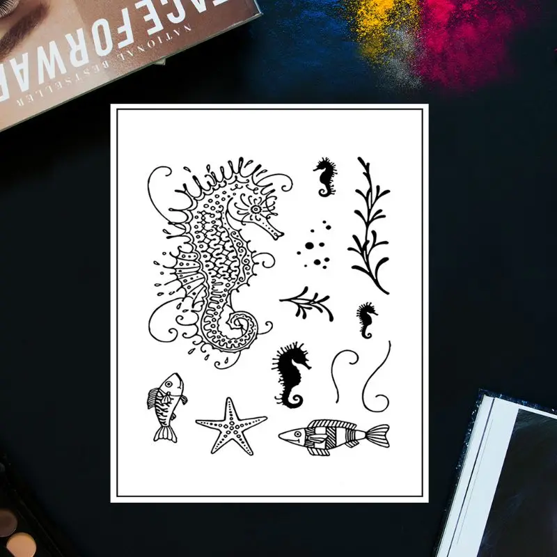 Hippocampus Clear Stamp For Scrapbooking Transparent Silicone Rubber DIY Photo Album Decor
Hippocampus Clear Stamp For Scrapbooking Transparent Silicone Rubber DIY Photo Album Decor