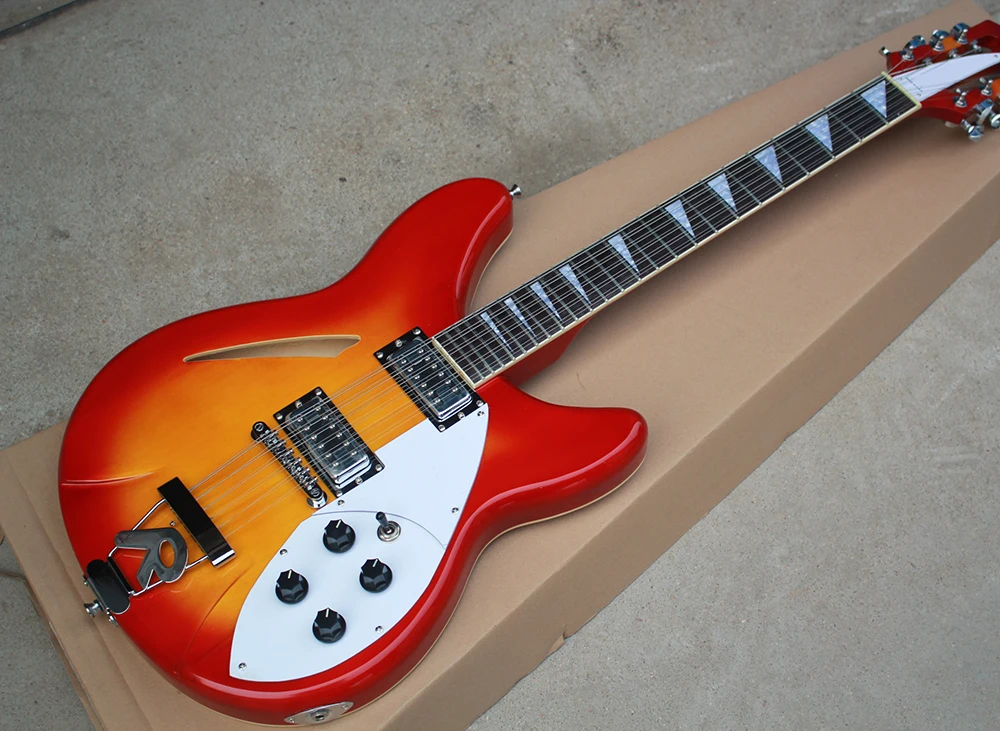 Semi-hollow Electric Guitar with 12 Strings,Rosewood Fretboard,White Pickguard,Chrome Hardwares,offering customized services
Semi-hollow Electric Guitar with 12 Strings,Rosewood Fretboard,White Pickguard,Chrome Hardwares,offering customized services