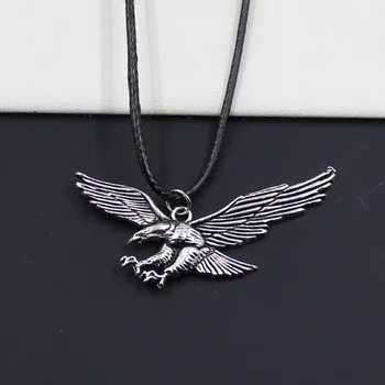 New Durable Black Faux Leather Hawk Eagle Pendant Cord Choker DIY Necklace Retro Boho Tibetan Silver Color
New Durable Black Faux Leather Hawk Eagle Pendant Cord Choker DIY Necklace Retro Boho Tibetan Silver Color
