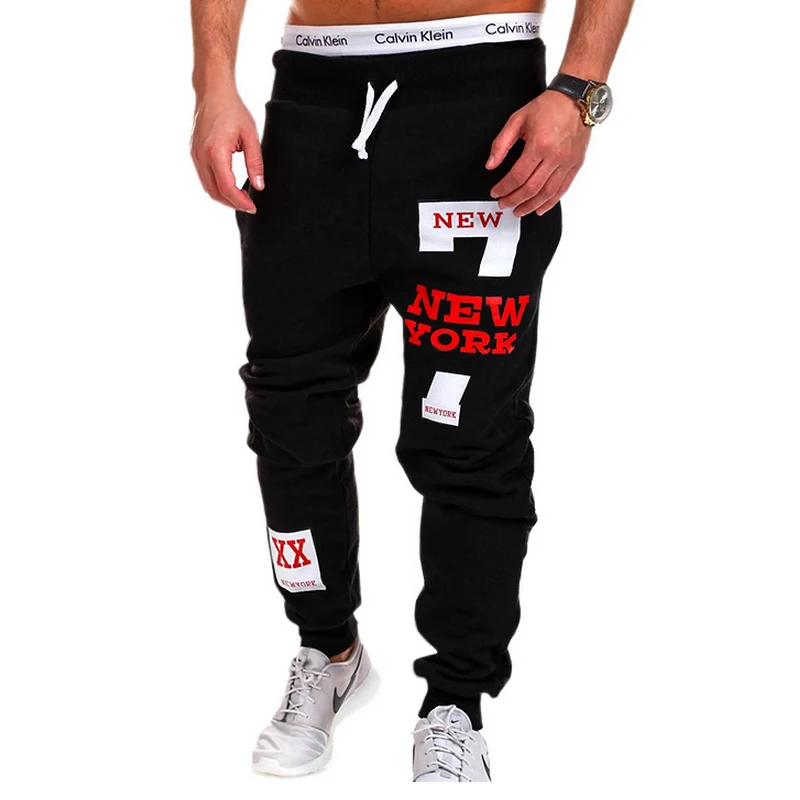 

Mens Joggers 2018 Brand Male Trousers Men Pants Casual Solid Alphanumeric printing Pants Men's Sweatpants Jogger SIZE XXXL YUJIE