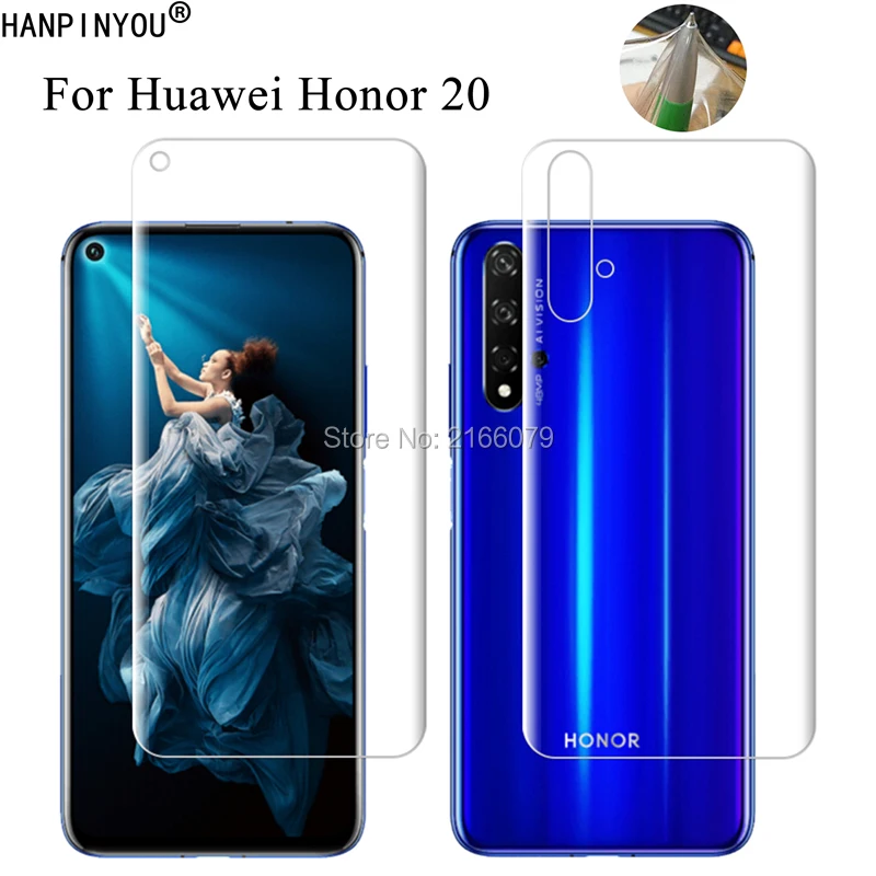 For Huawei Honor 20 6.26" Soft TPU Front Back Full Cover Screen Protector Transparent Protective Film + Tools (Not Glass)
For Huawei Honor 20 6.26" Soft TPU Front Back Full Cover Screen Protector Transparent Protective Film + Tools (Not Glass)