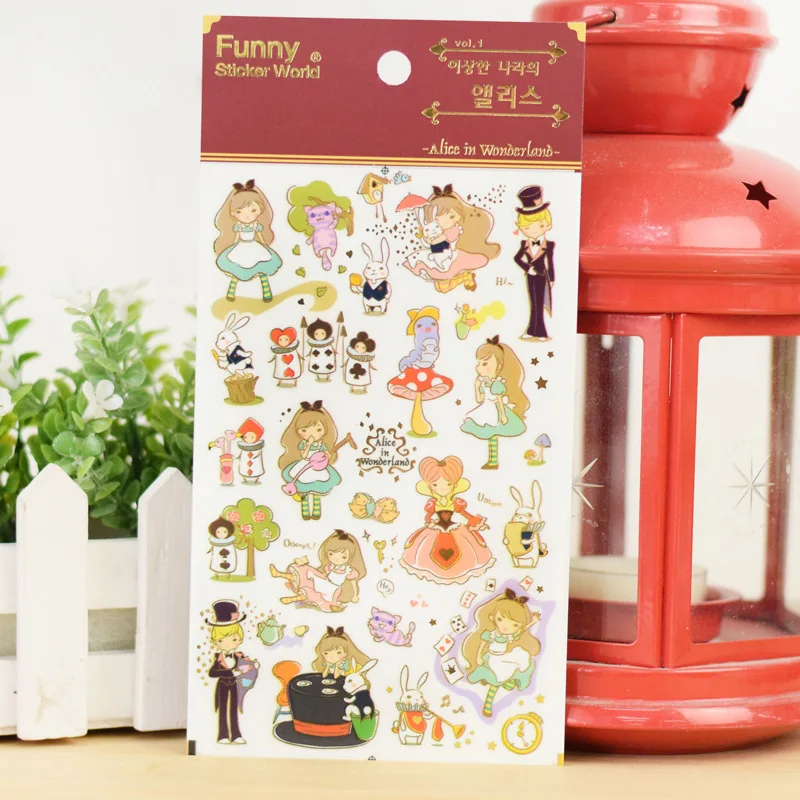 12 pcs/Lot Funny stickers Alice in Wonderland Fairy tales sticker for mobile diary album DIY Stationery Phone accessories F926
12 pcs/Lot Funny stickers Alice in Wonderland Fairy tales sticker for mobile diary album DIY Stationery Phone accessories F926