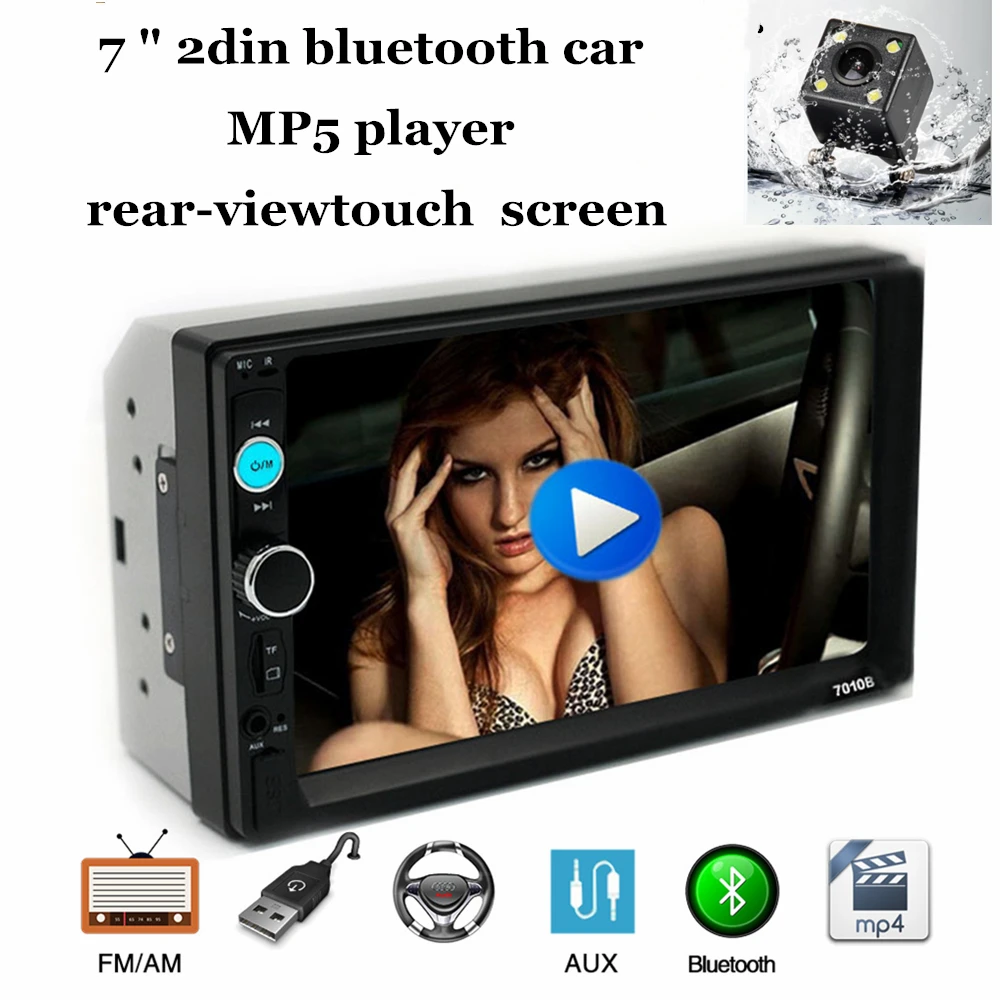 Wetowe C100 7010b 2Din Car mp5 player 7" HD Car Radio Audio Bluetooth Rear ViewRemote Control Stereo Touch Screen Bluetooth FM
Wetowe C100 7010b 2Din Car mp5 player 7" HD Car Radio Audio Bluetooth Rear ViewRemote Control Stereo Touch Screen Bluetooth FM