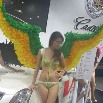 Costumed high quality large Lady's feather angel wings stage show Models catwalk props handmade caft wings EMS Free shipping
Costumed high quality large Lady's feather angel wings stage show Models catwalk props handmade caft wings EMS Free shipping