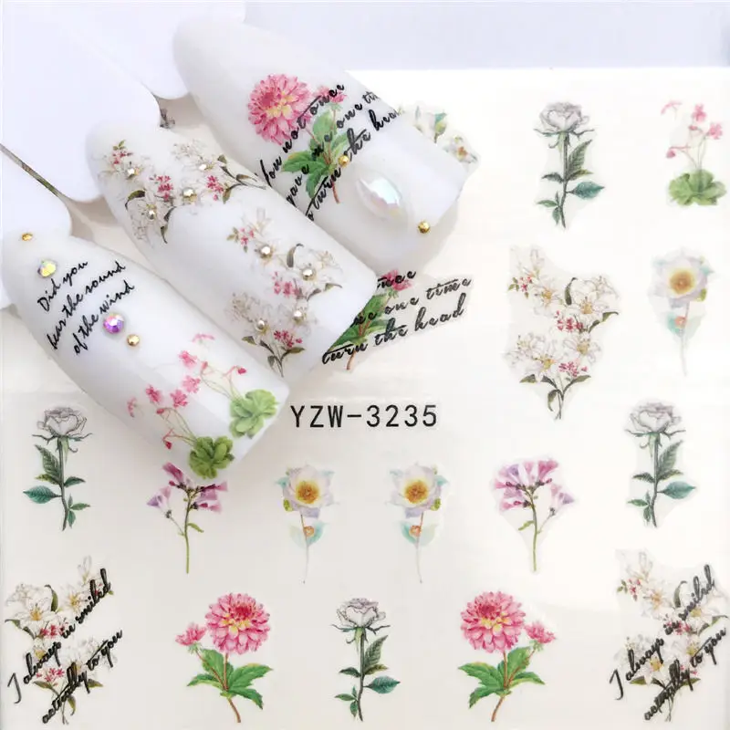1 PC Colored Flowers / Green grass / Lavender Nail Stickers Nail Transfer Decals Accessories Tip Manicure Tool
1 PC Colored Flowers / Green grass / Lavender Nail Stickers Nail Transfer Decals Accessories Tip Manicure Tool