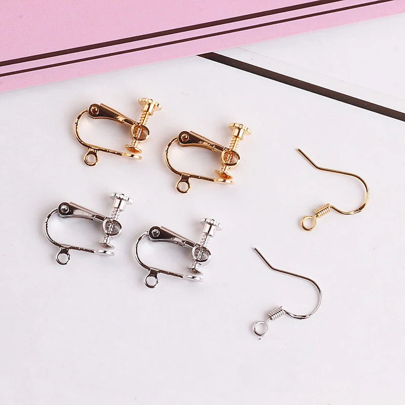 6pcs Gold Plated Ear Hook Ear Clip Earring Findings Charms Accessories Gold Silver Handmade Dangle Earring Jewelry Make C374
6pcs Gold Plated Ear Hook Ear Clip Earring Findings Charms Accessories Gold Silver Handmade Dangle Earring Jewelry Make C374
