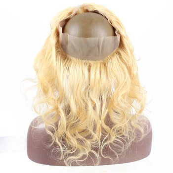 613 Blonde Color 360 Lace Frontal Closure Pre Plucked With Baby Hair Brazilian Body Wave 100% Human Hair Ever Beauty Hair Remy
613 Blonde Color 360 Lace Frontal Closure Pre Plucked With Baby Hair Brazilian Body Wave 100% Human Hair Ever Beauty Hair Remy