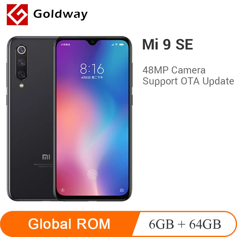 Global ROM Xiaomi Mi 9 SE 6GB 64GB Mobile Phone Mi9 SE Snapdragon 712 Octa Core 5.97" Full Screen 48MP Triple Rear Cameras
Global ROM Xiaomi Mi 9 SE 6GB 64GB Mobile Phone Mi9 SE Snapdragon 712 Octa Core 5.97" Full Screen 48MP Triple Rear Cameras