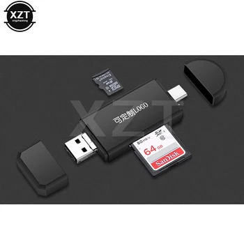 Type C & micro USB & USB 3 In 1 OTG Card Reader High-speed USB2.0 Universal OTG TF/SD for Android Computer Extension Headers
Type C & micro USB & USB 3 In 1 OTG Card Reader High-speed USB2.0 Universal OTG TF/SD for Android Computer Extension Headers