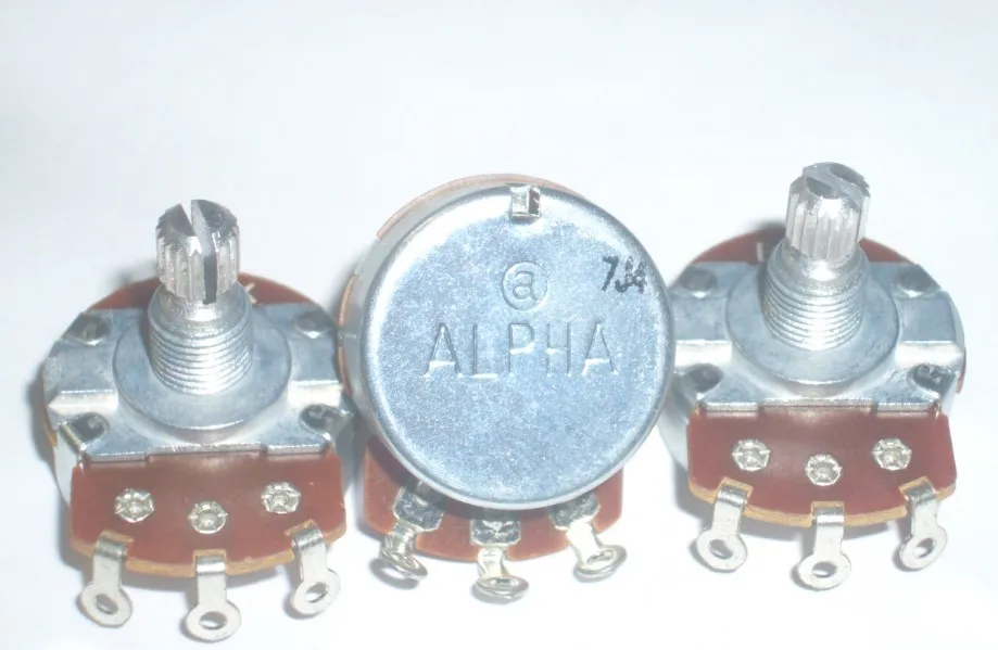 Fast Free Ship 5PCS For ALPHA 24 Type B25K B250K A500K B1M A1M Guitar Potentiometer
Fast Free Ship 5PCS For ALPHA 24 Type B25K B250K A500K B1M A1M Guitar Potentiometer