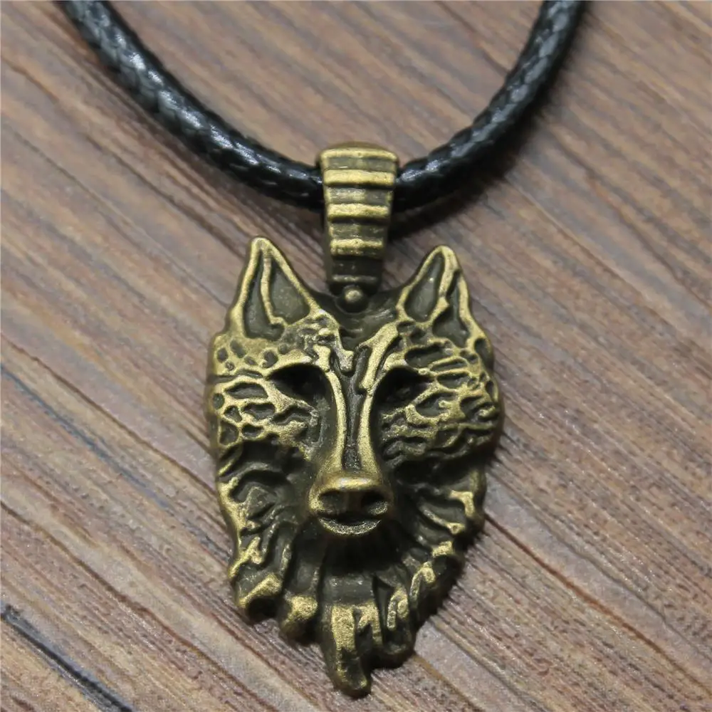 New Fashion Leather Chain 32x17mm Wolf Head Pendant Necklace For Women Gift Antique Bronze Plated
New Fashion Leather Chain 32x17mm Wolf Head Pendant Necklace For Women Gift Antique Bronze Plated