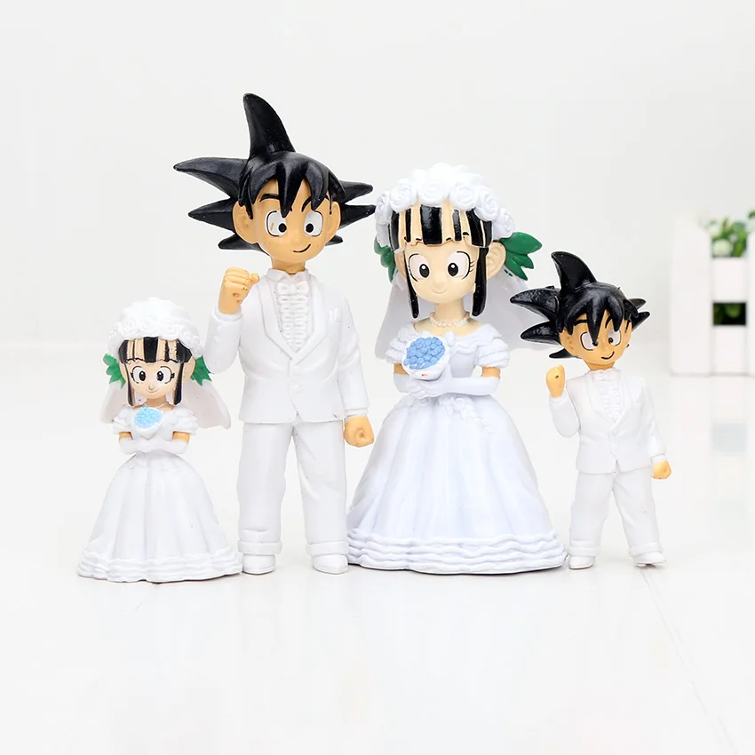 2Pcs/Set 7.5cm / 11cm anime Dragon Ball Z Son Goku Chichi Wedding model PVC Action Figure Toys kids toy
2Pcs/Set 7.5cm / 11cm anime Dragon Ball Z Son Goku Chichi Wedding model PVC Action Figure Toys kids toy