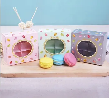 Free shipping Transparent window 10pcs/lot macaron box 6 holes 120mm*110mm*52mm cookies/cooky box mini cake box
Free shipping Transparent window 10pcs/lot macaron box 6 holes 120mm*110mm*52mm cookies/cooky box mini cake box