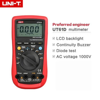 UNI-T UT61D Modern Digital Multimeters True RMS Fast Test AC DC Data Hold Multitester
UNI-T UT61D Modern Digital Multimeters True RMS Fast Test AC DC Data Hold Multitester