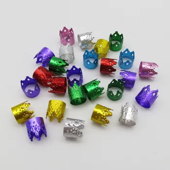 50pcs/lot Multicolour Crown micro adjustable hair braid dread Dreadlock Beads cuffs clips rings for Hair accessories
50pcs/lot Multicolour Crown micro adjustable hair braid dread Dreadlock Beads cuffs clips rings for Hair accessories