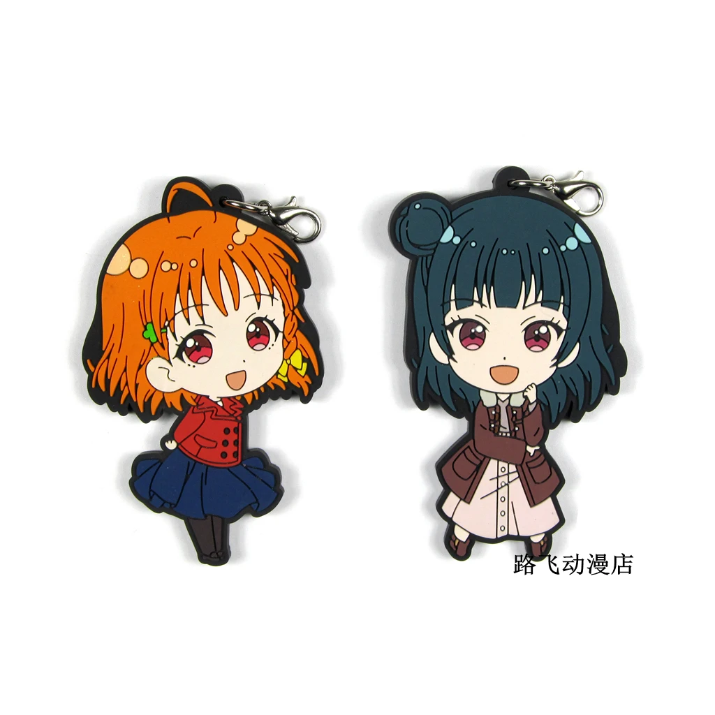 Rubber Keychain Pendant Action Figure Anime Model Tsushima Yoshiko Takami Chika Love Live Sunshine AqoursToys 6cm
Rubber Keychain Pendant Action Figure Anime Model Tsushima Yoshiko Takami Chika Love Live Sunshine AqoursToys 6cm
