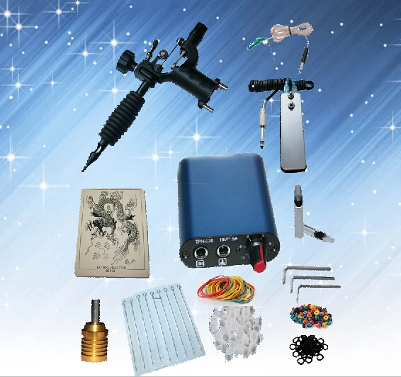 YILONG Complete Tattoo kits 1 rotary tattoo machine sets power supply disposable needle free shipping
YILONG Complete Tattoo kits 1 rotary tattoo machine sets power supply disposable needle free shipping