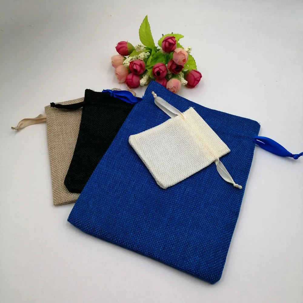 13x18 Jute Sack Ribbon Birthday Gift Bags Toile De Jute Drawstring Bag Jewelry Pouches Gift Bags Wedding Packing Bags For Travel
13x18 Jute Sack Ribbon Birthday Gift Bags Toile De Jute Drawstring Bag Jewelry Pouches Gift Bags Wedding Packing Bags For Travel