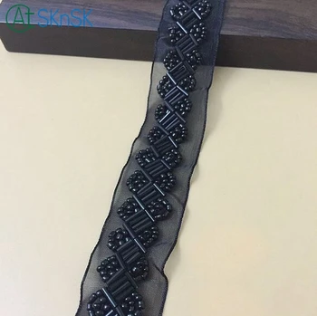 3Yard Fashion Handicraft black rhinestones tape embroidered tube beads lace DIY sewing on costume appliques beaded laces
3Yard Fashion Handicraft black rhinestones tape embroidered tube beads lace DIY sewing on costume appliques beaded laces