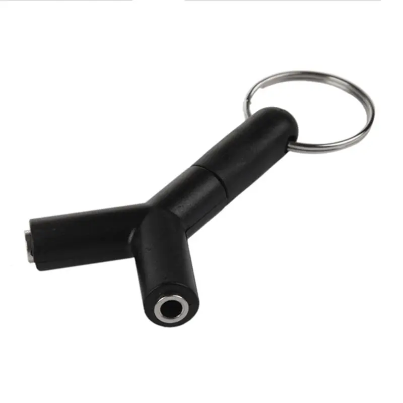Mini Y Shaped 3.5mm Jack Stereo Audio Headset Splitter Connector Adapter Keyring 7.8cm x 3.6cm
Mini Y Shaped 3.5mm Jack Stereo Audio Headset Splitter Connector Adapter Keyring 7.8cm x 3.6cm